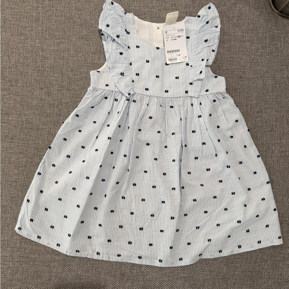 H&M Kids Dress with Blue Dots